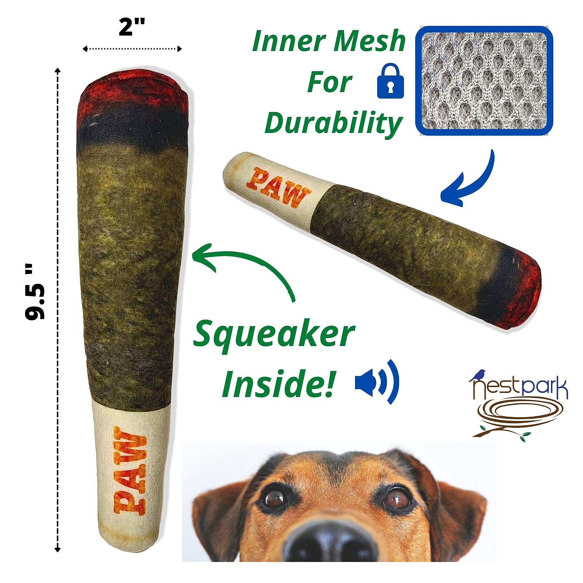 Nestpark Doggy Doobie matériaux durables et sécurité lors des sessions quotidiennes.