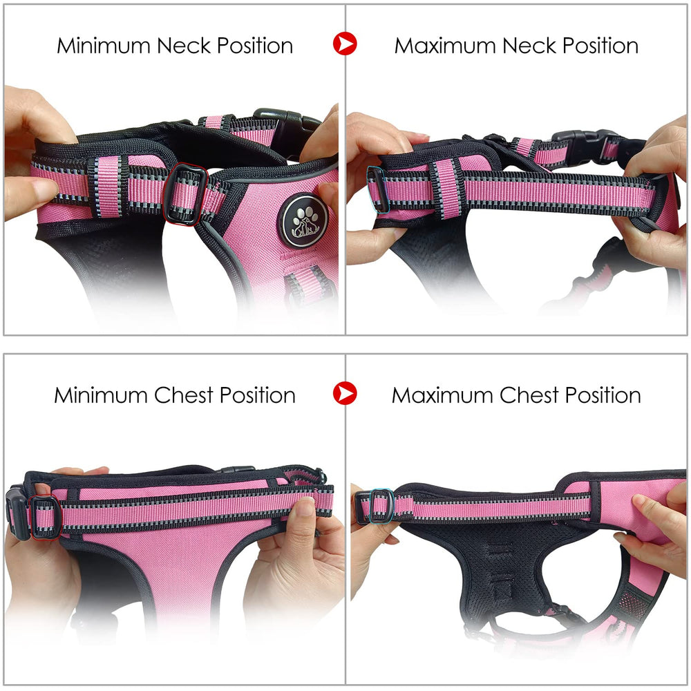 NestROAD arnés rosa de talla grande para perros grandes