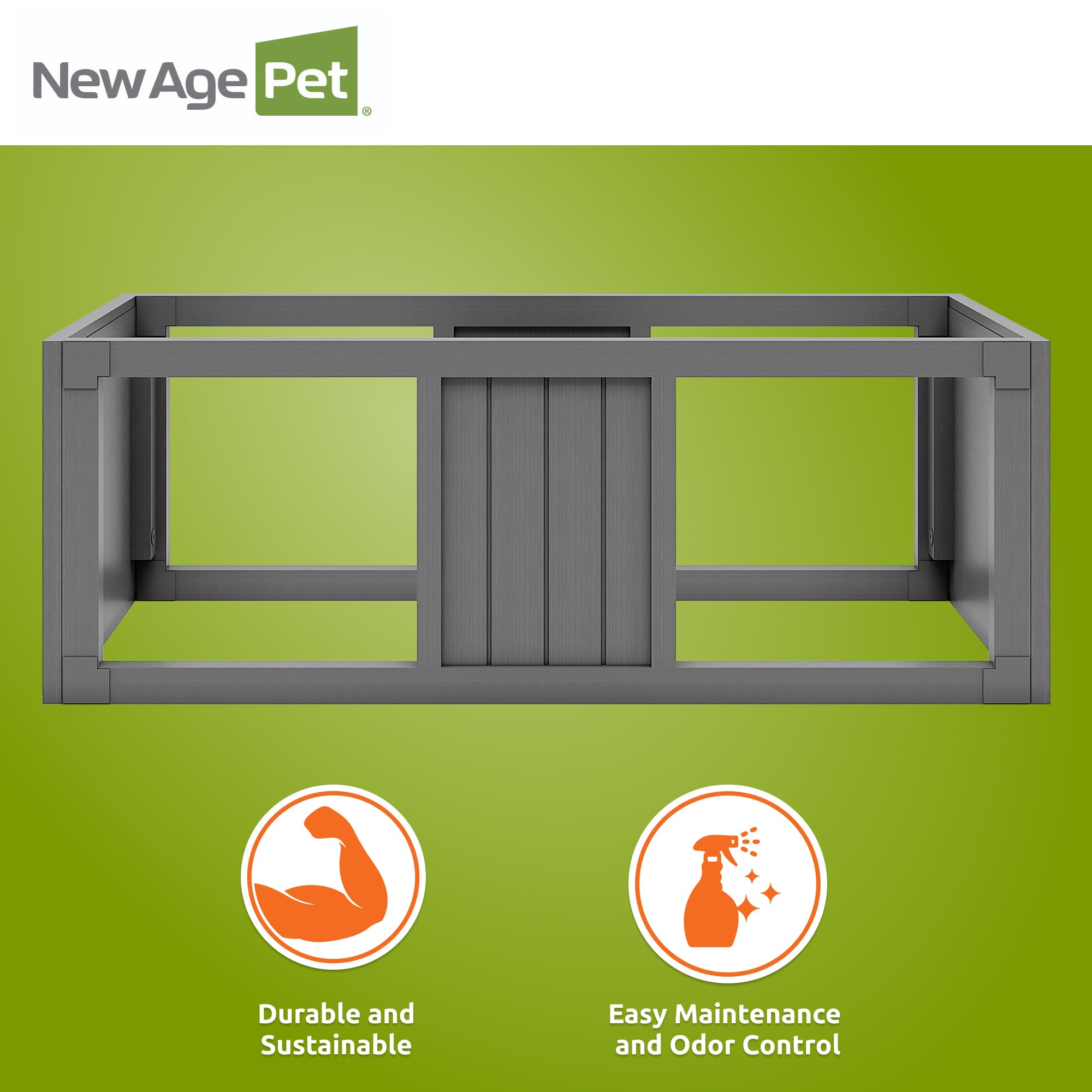 New Age Pet ECOFLEX Mojave Stacker, compatible con dos recintos Mojave de 36 pulgadas.