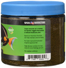 New Life Spectrum AlgaeMax Regular 300g, etiqueta clara que identifica ingredientes clave