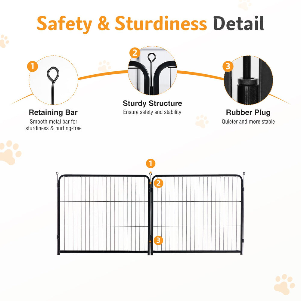 NEWBULIG barras-espaciado-seguridad: diseño seguro para perros de cualquier tamaño.