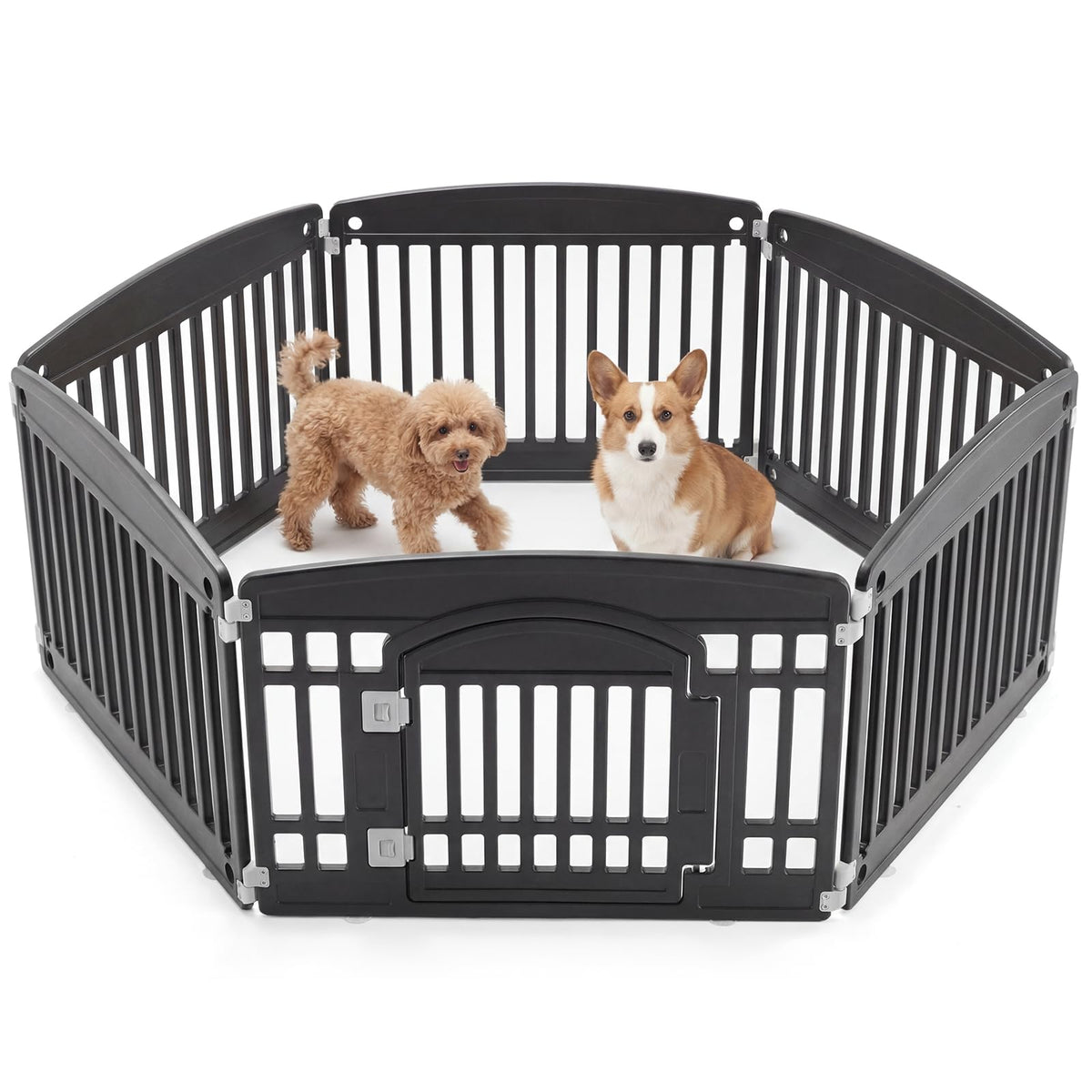 NEWBULIG corral de 6 paneles, 24 pulgadas, ideal para interiores.