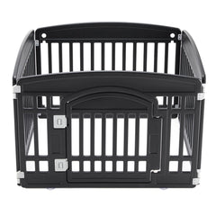 NEWBULIG jaula de juego de 4 paneles para perros, ideal para interiores
