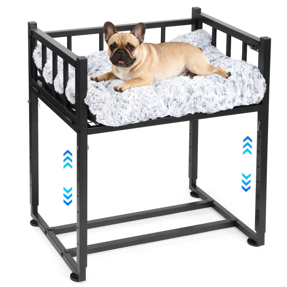 NewEle cama para perro con cerco de tres lados, seguridad junto a la cama.
