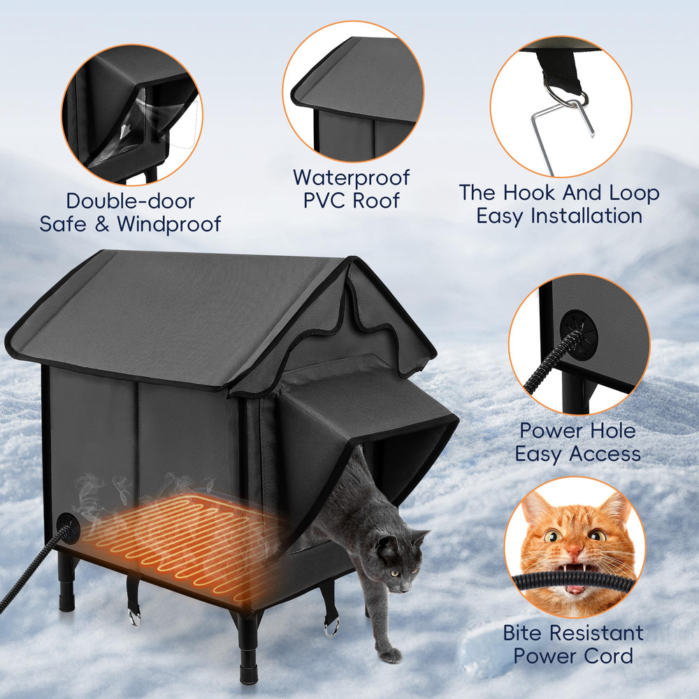 Newget cama-caliente gato: almohadilla calefactora para confort invernal.