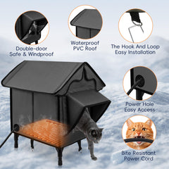 Newget cama-caliente gato: almohadilla calefactora para confort invernal.