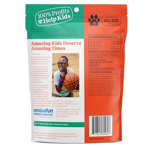 Newman's Own bolsa con cierre reutilizable mantiene la frescura de las tiras para perros
