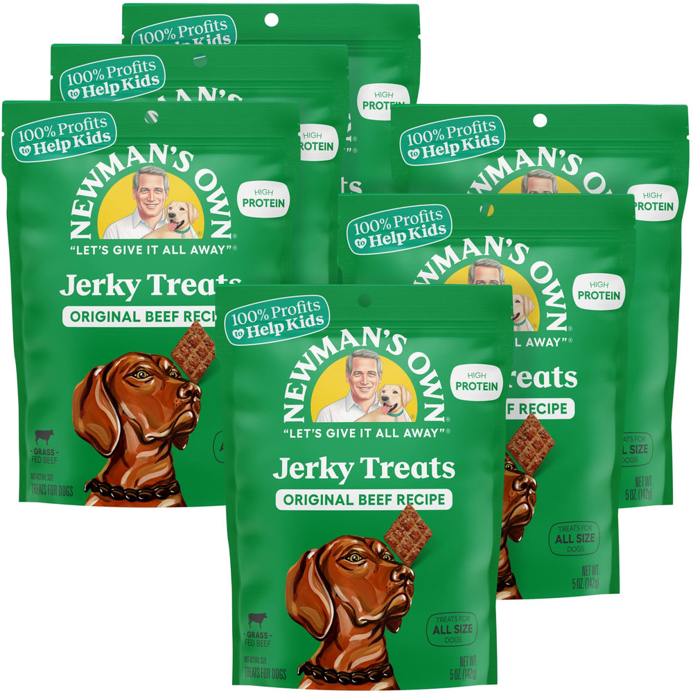 Newman's Own jerky de ternera: trozos masticables para premiar durante el entrenamiento