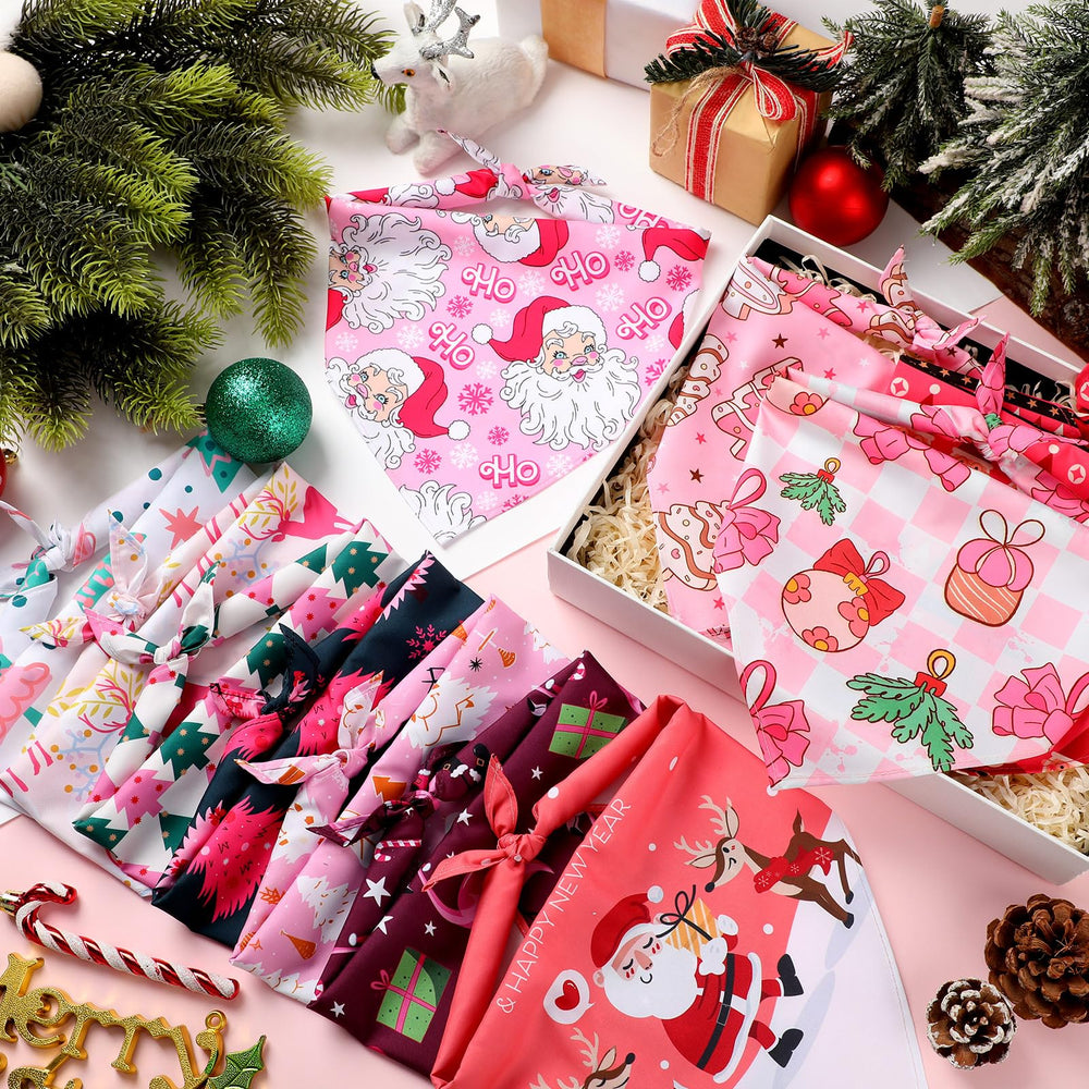 Newwiee bandanas rosa de estilo variado, para celebraciones múltiples.