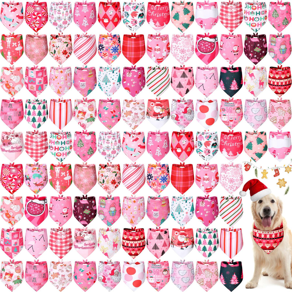 Newwiee bandanas para perros rosa San Valentín, ideal para looks festivos.