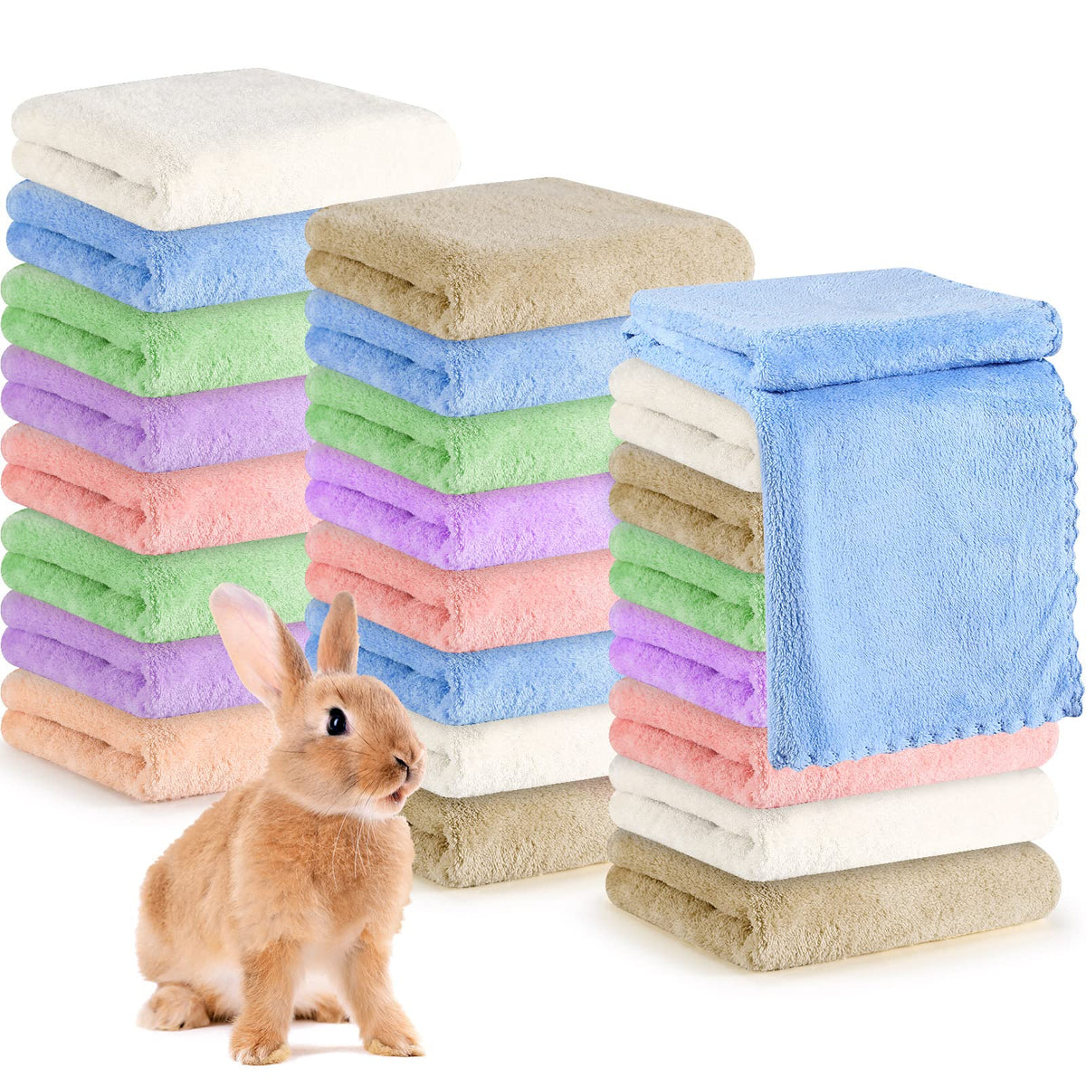 Newwiee manta de felpa para animales pequeños, varios colores y suavidad duradera.