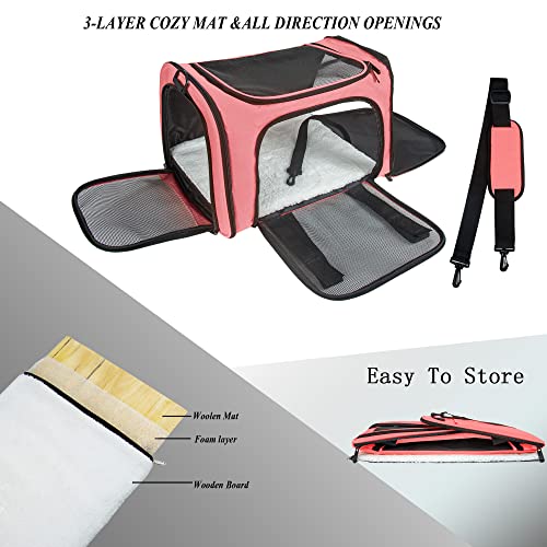 NextFri portador suave con acceso lateral, ideal para viajes en coche.