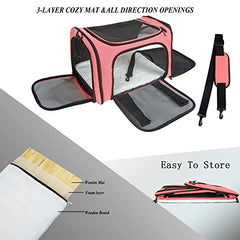 NextFri portador suave con acceso lateral, ideal para viajes en coche.