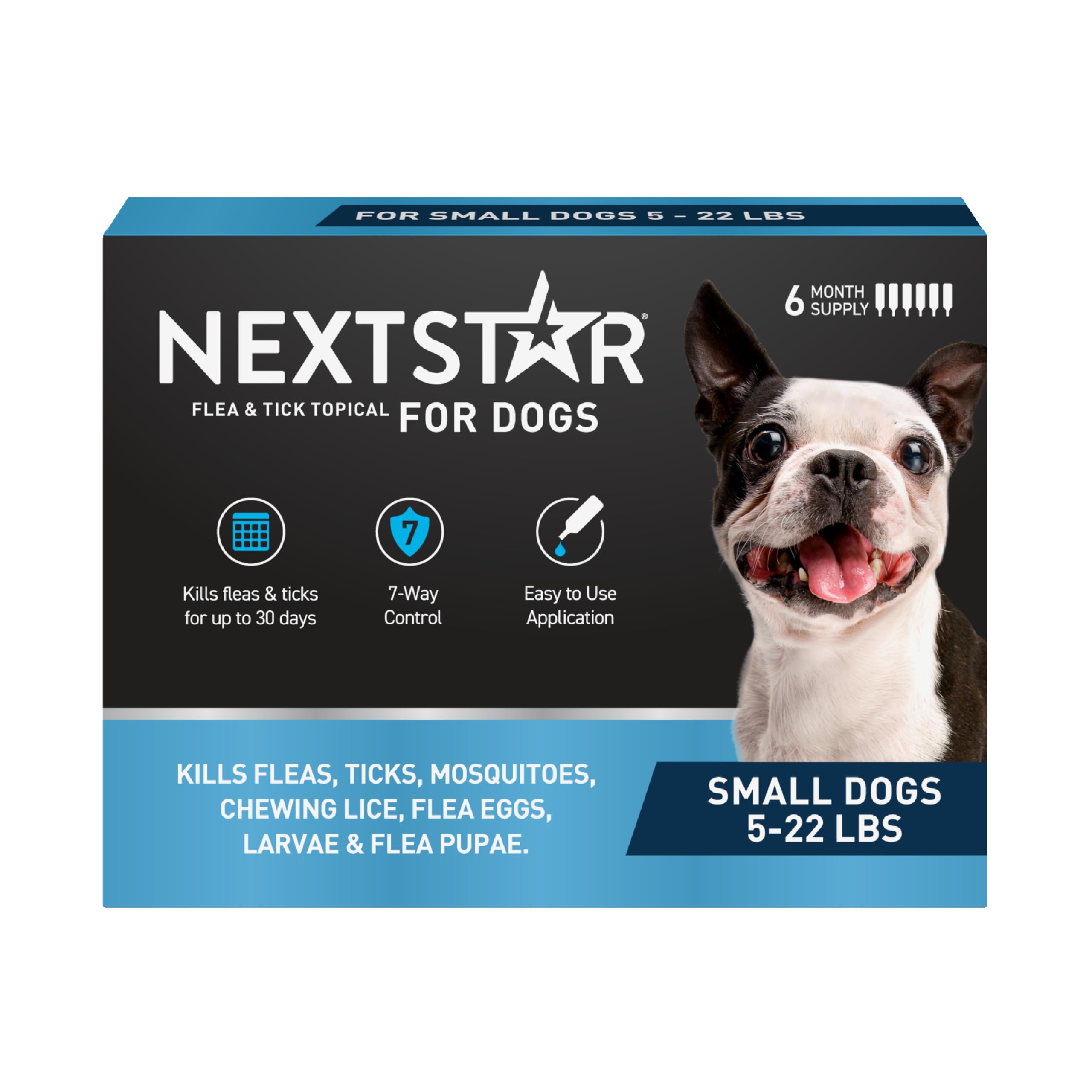NEXTSTAR: aplicación tópica en perro para protección de 30 días contra pulgas y garrapatas