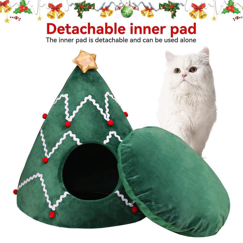 NIBESSER cama gato tepee privacidad: diseño cerrado para tranquilidad.