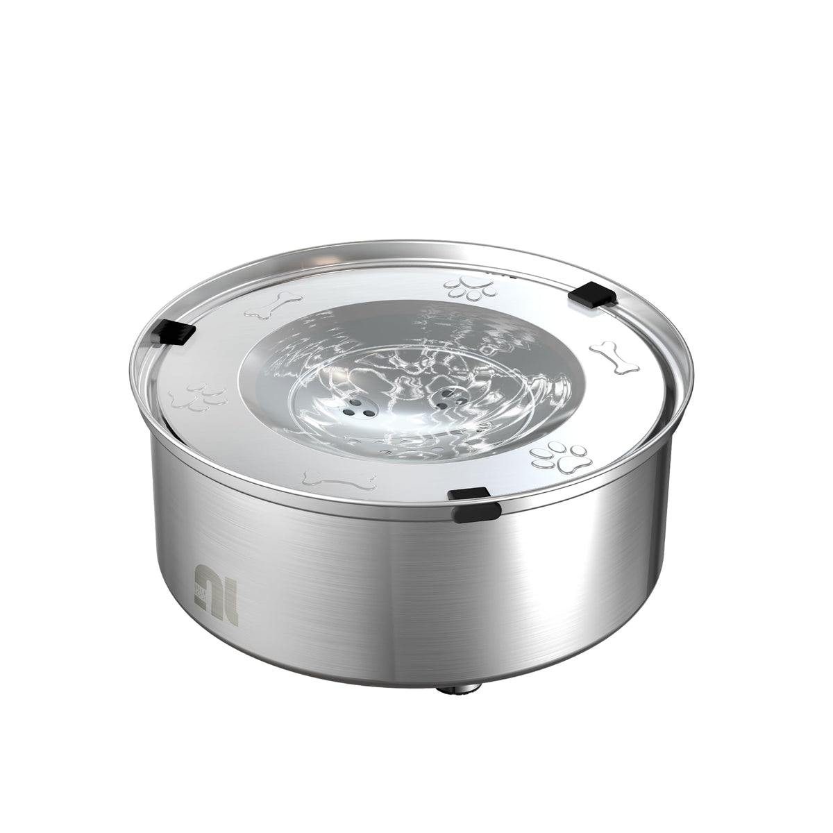 Bebedero Nicelock 1L sin derrames para perros, seguro y práctico.