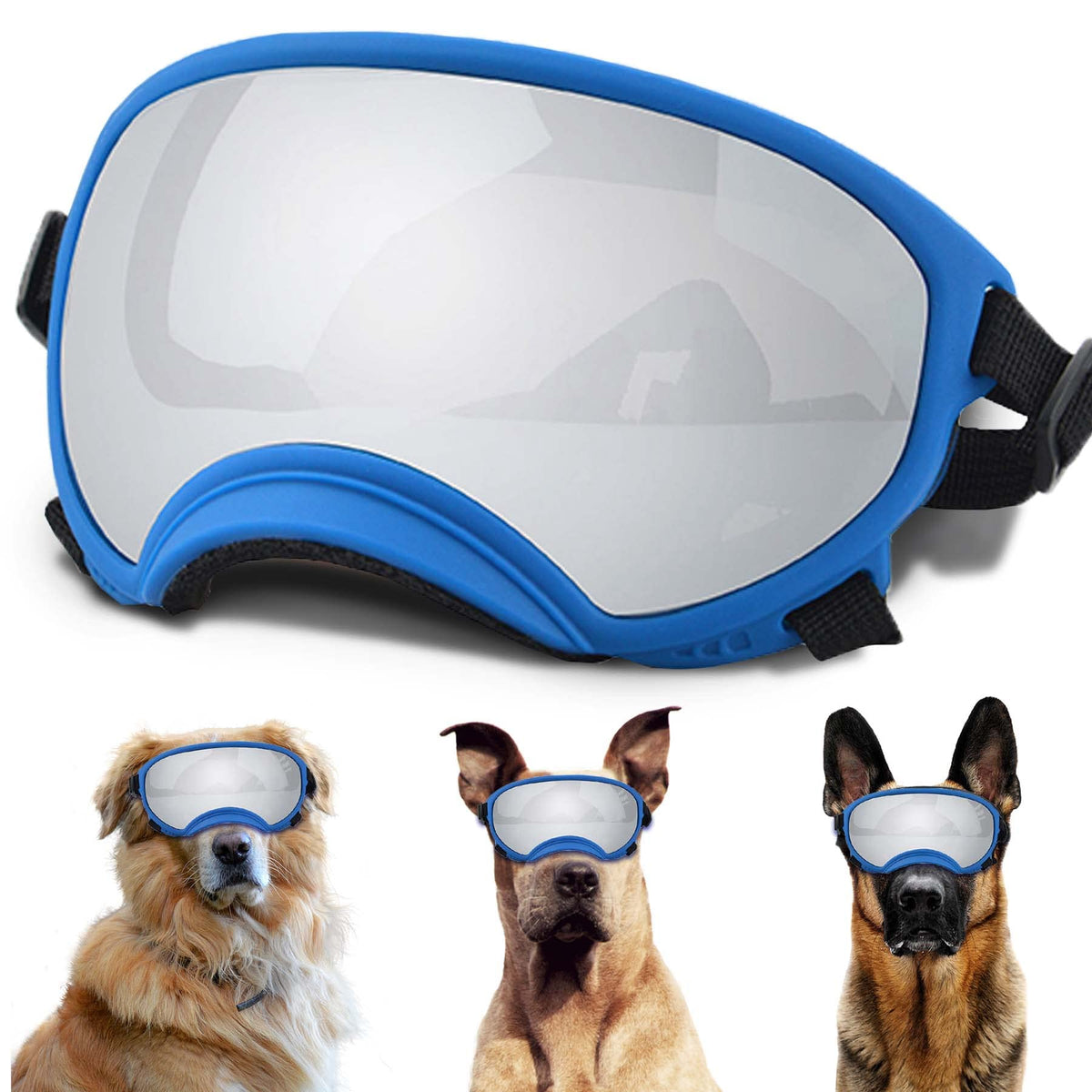 Gafas NICERINC PET para perro grande con ajuste de cinta cómodo, ideal para paseos