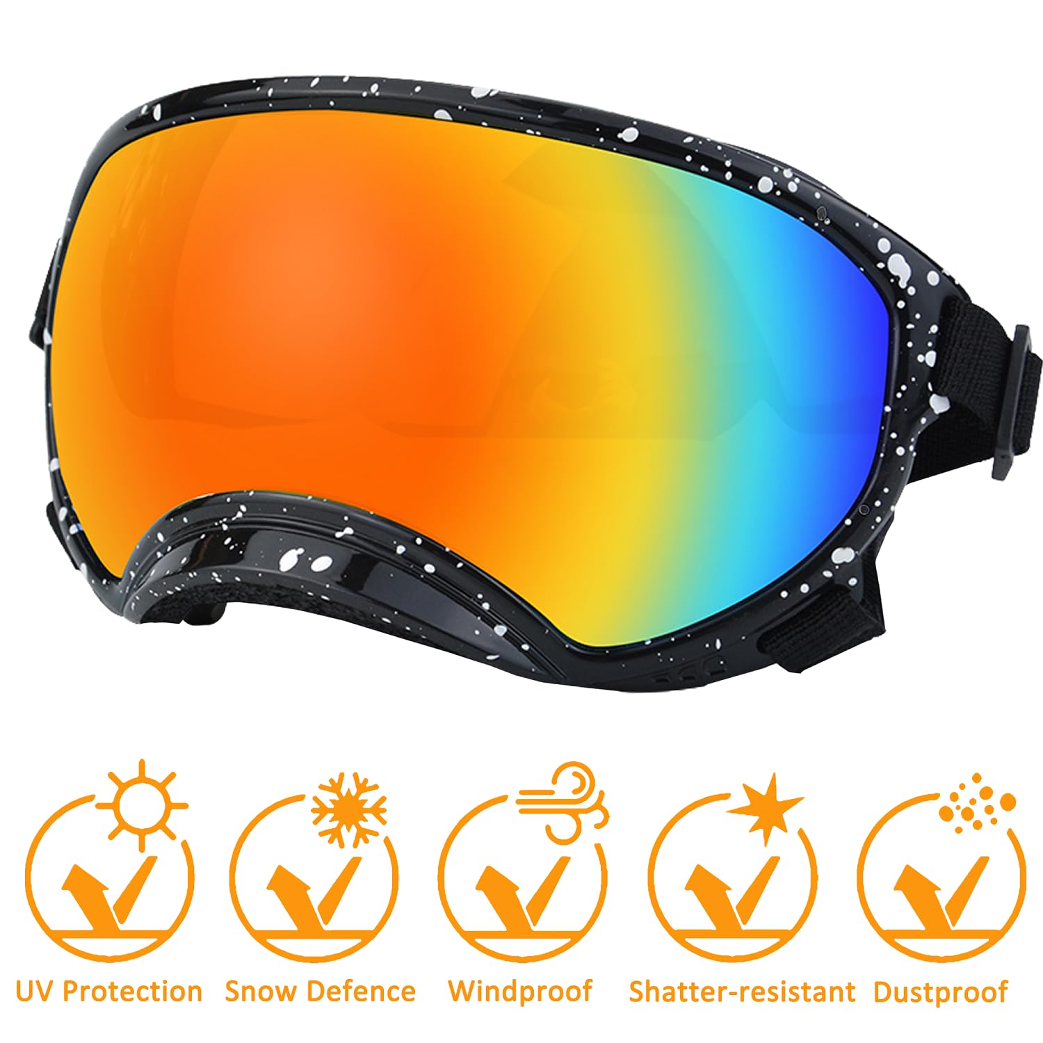 Gafas NICERINC PET para perro mediano con protección UV para días soleados.