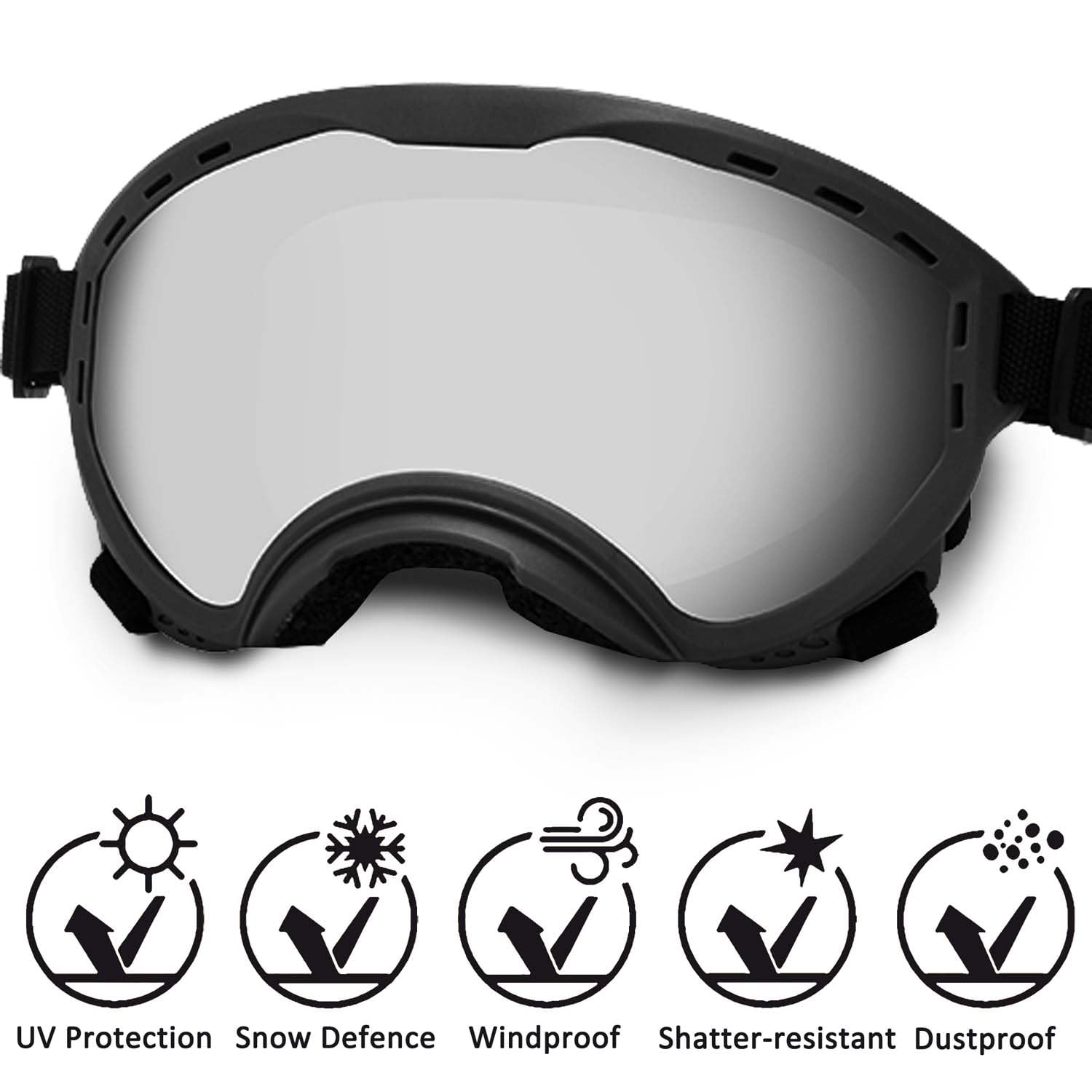 NICERINC PET gafas perro correa ajustable para ajuste cómodo durante paseos