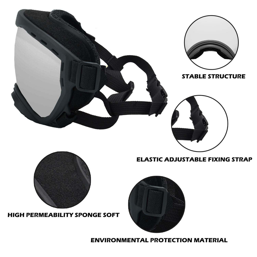 NICERINC PET gafas perro con esponja interior multicapa para comodidad