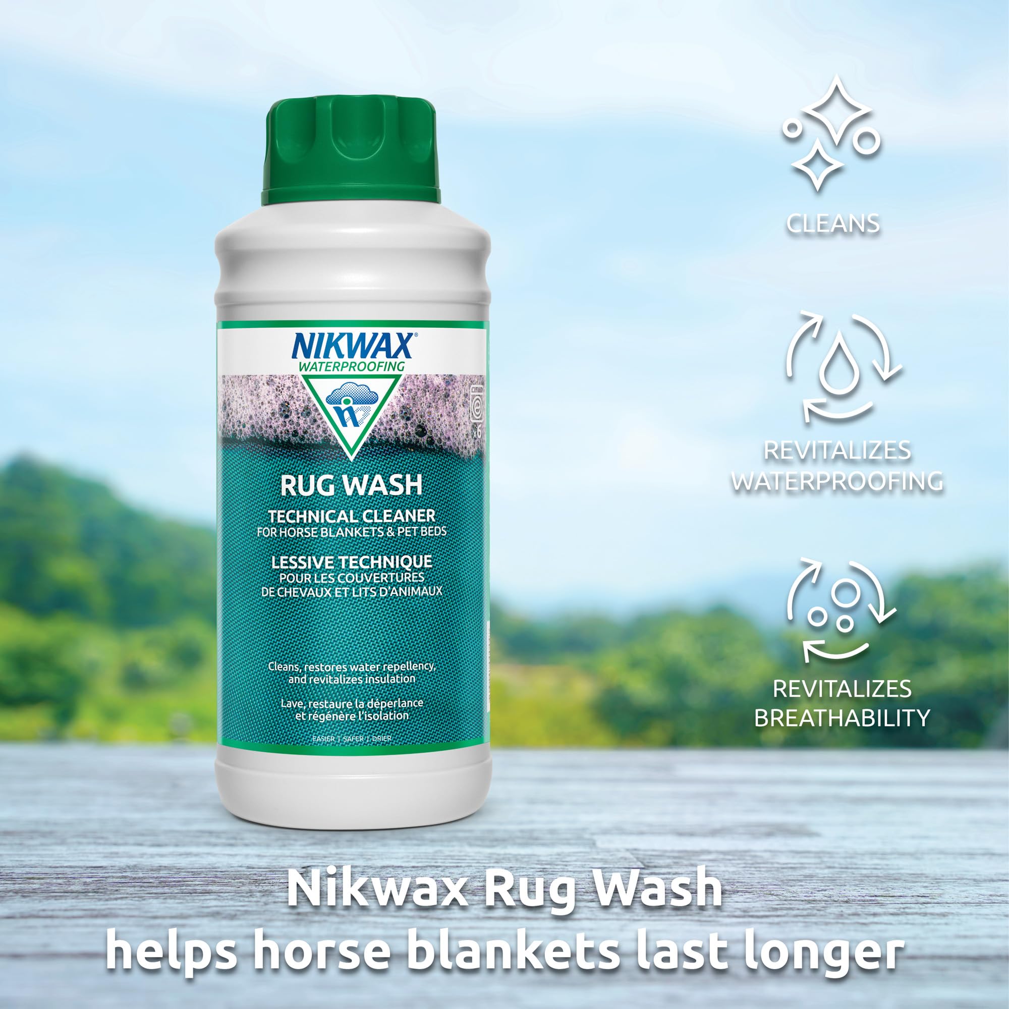 Nikwax Lavado para Mantas, remojo suave para aflojar fibras y mejorar sensación