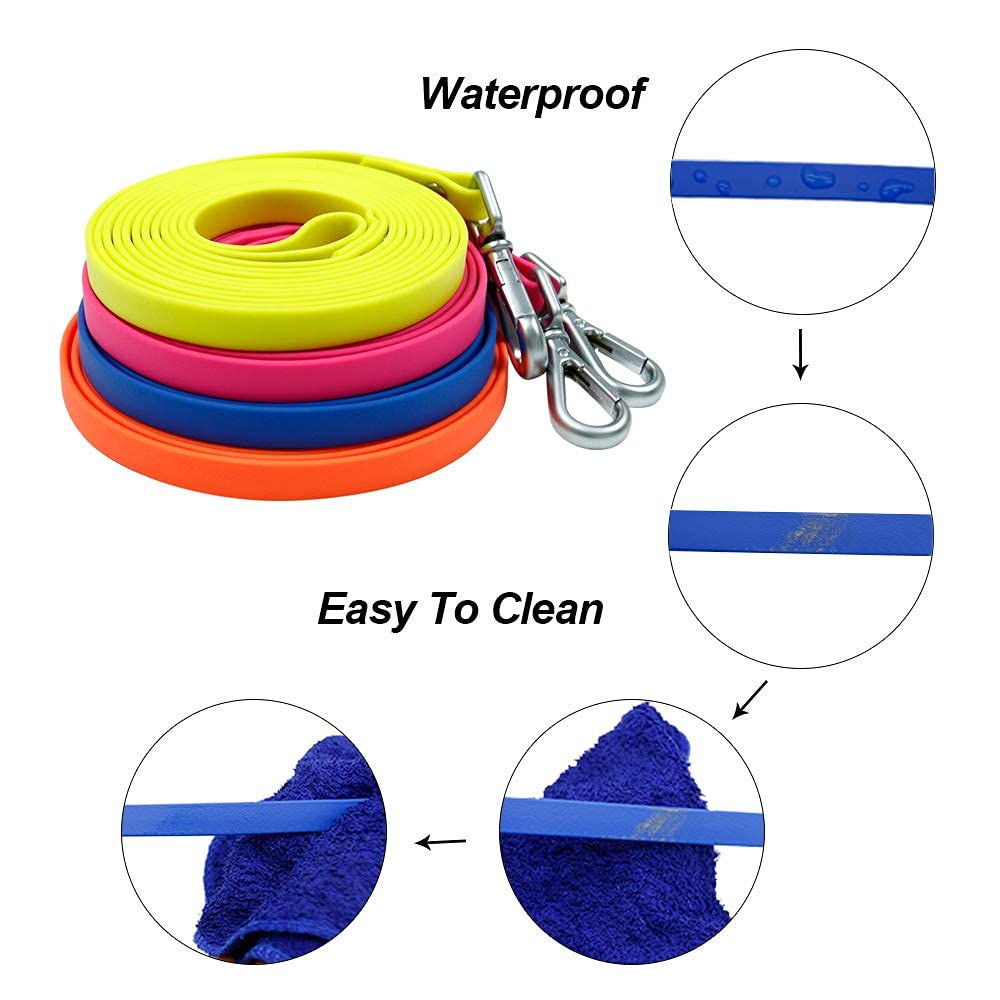 NIMBLE correa para perro impermeable con colores brillantes, fácil localización en exteriores.