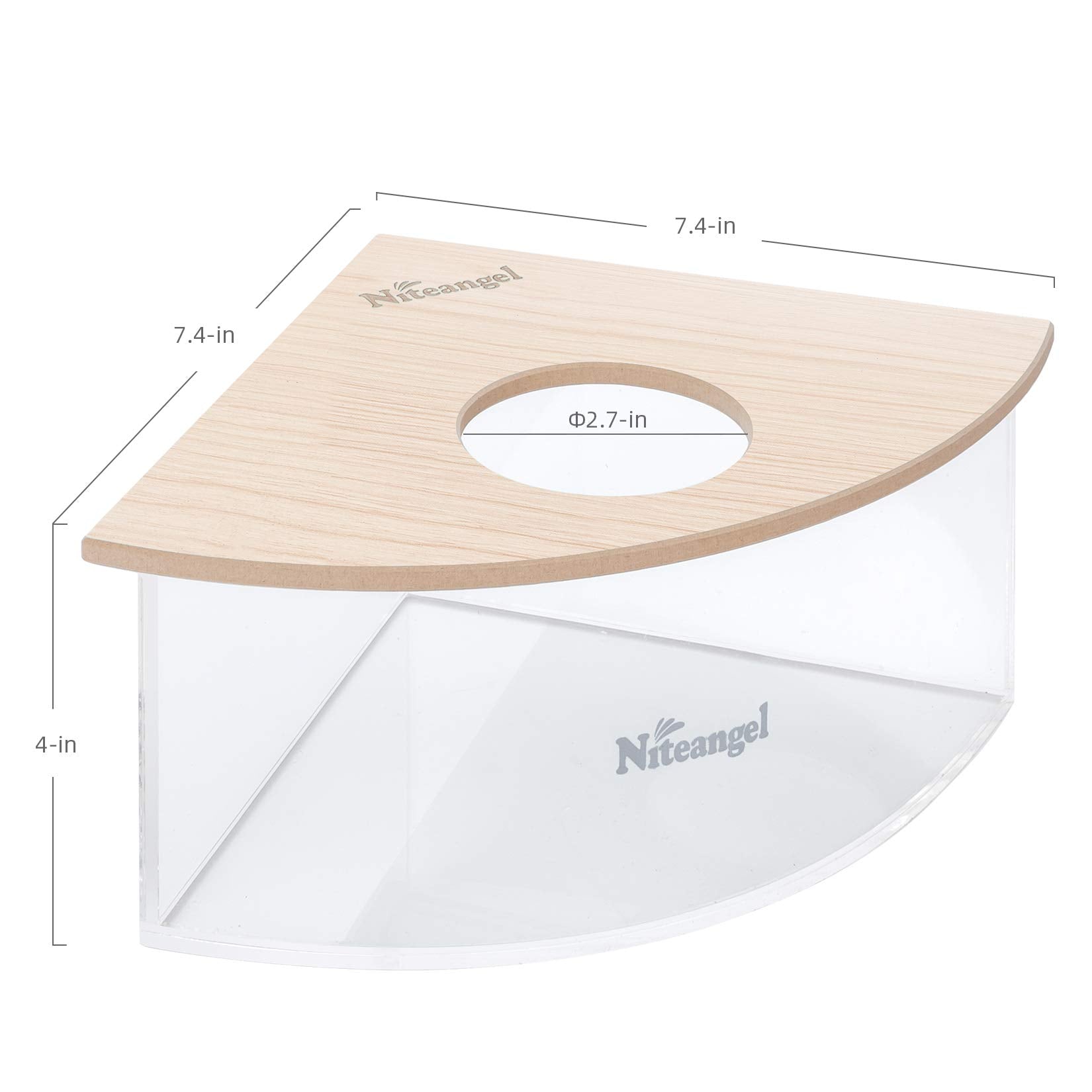 Diseño único en esquina de la caja de baño de arena Niteangel