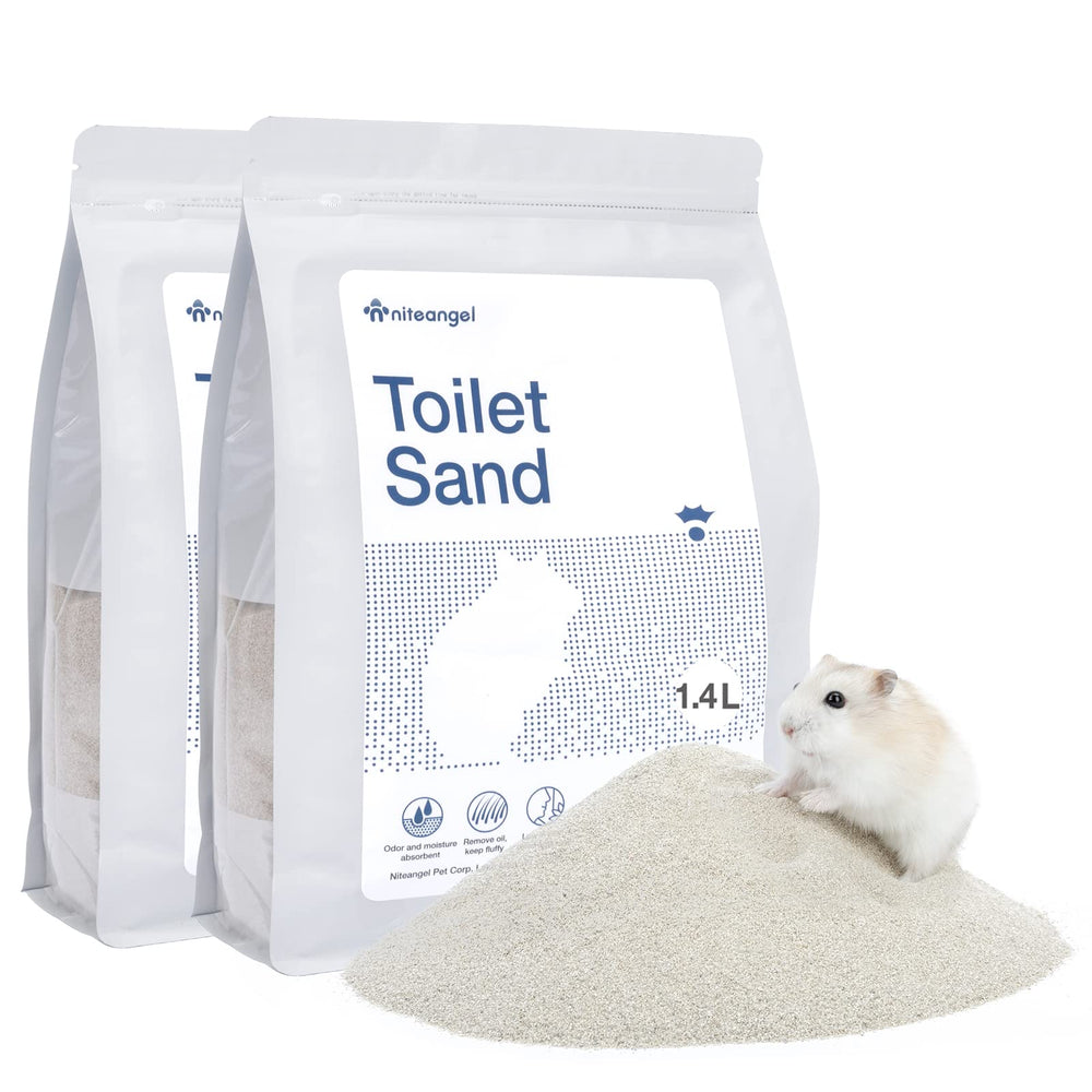 Niteangel arena hamster-baño suave facilita el aseo diario del pelaje