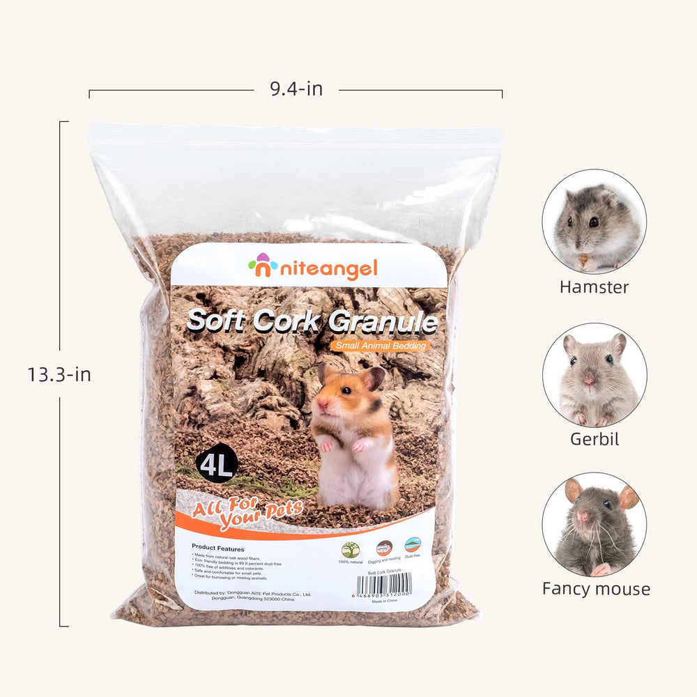 Niteangel opción de cama natural para hámster y roedores.