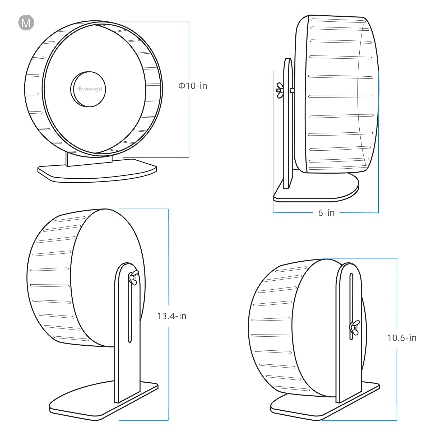 Diseno ergonómico Niteangel, para una postura cómoda durante la carrera.