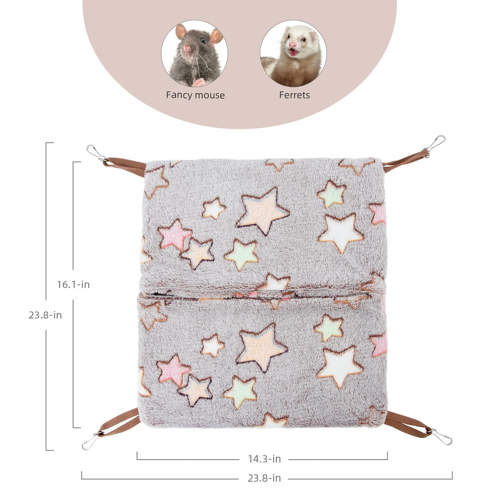 Niteangel detalle de tela suave crema estrella, textura cálida para peludos.