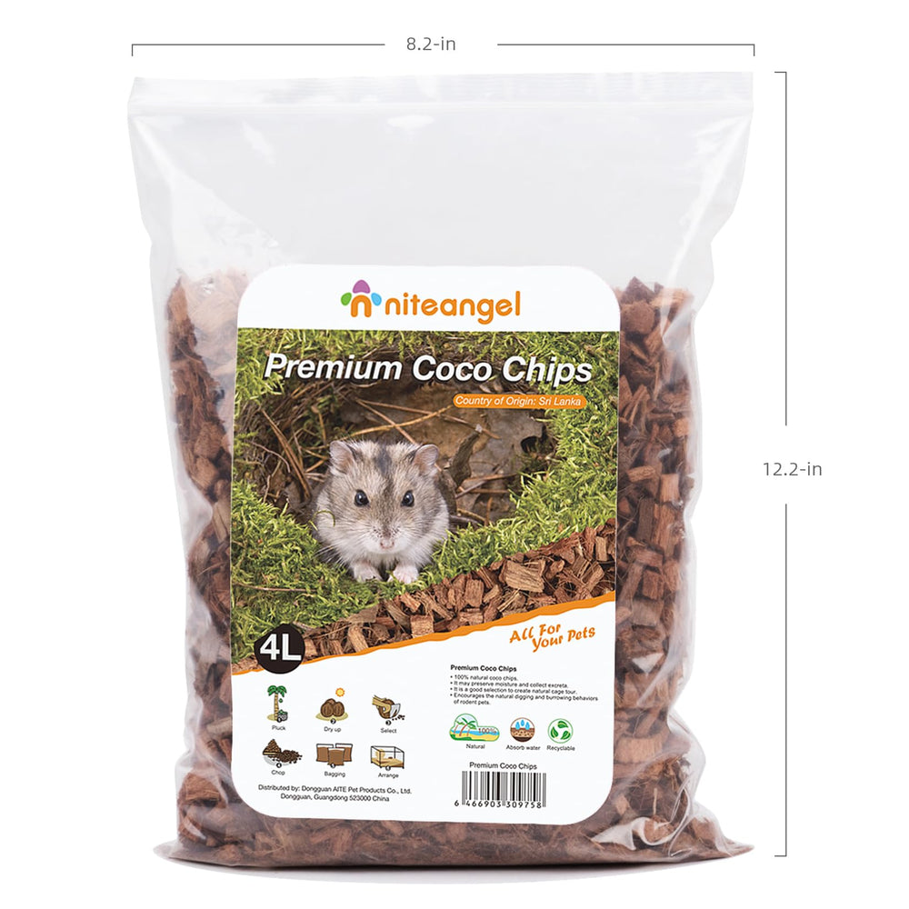 Niteangel cama para roedores natural y absorbente de olores, mantiene el hábitat limpio