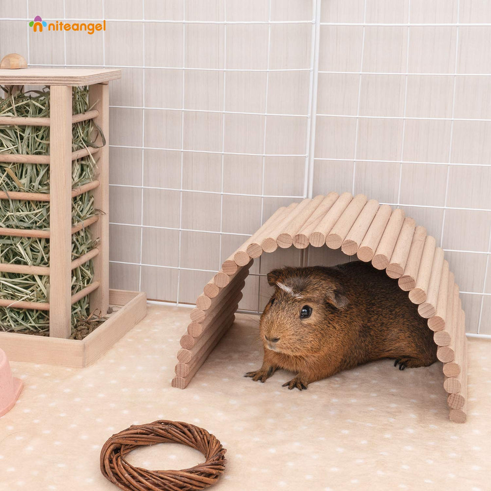 Niteangel puente suspension madera para animales pequeños