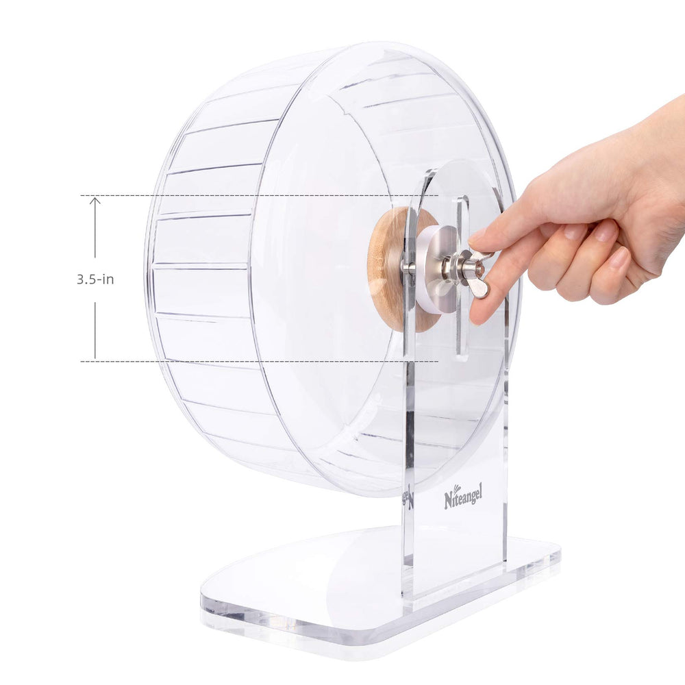 Rueda de Niteangel para hámster y gerbos, ideal para mantener actividad física.