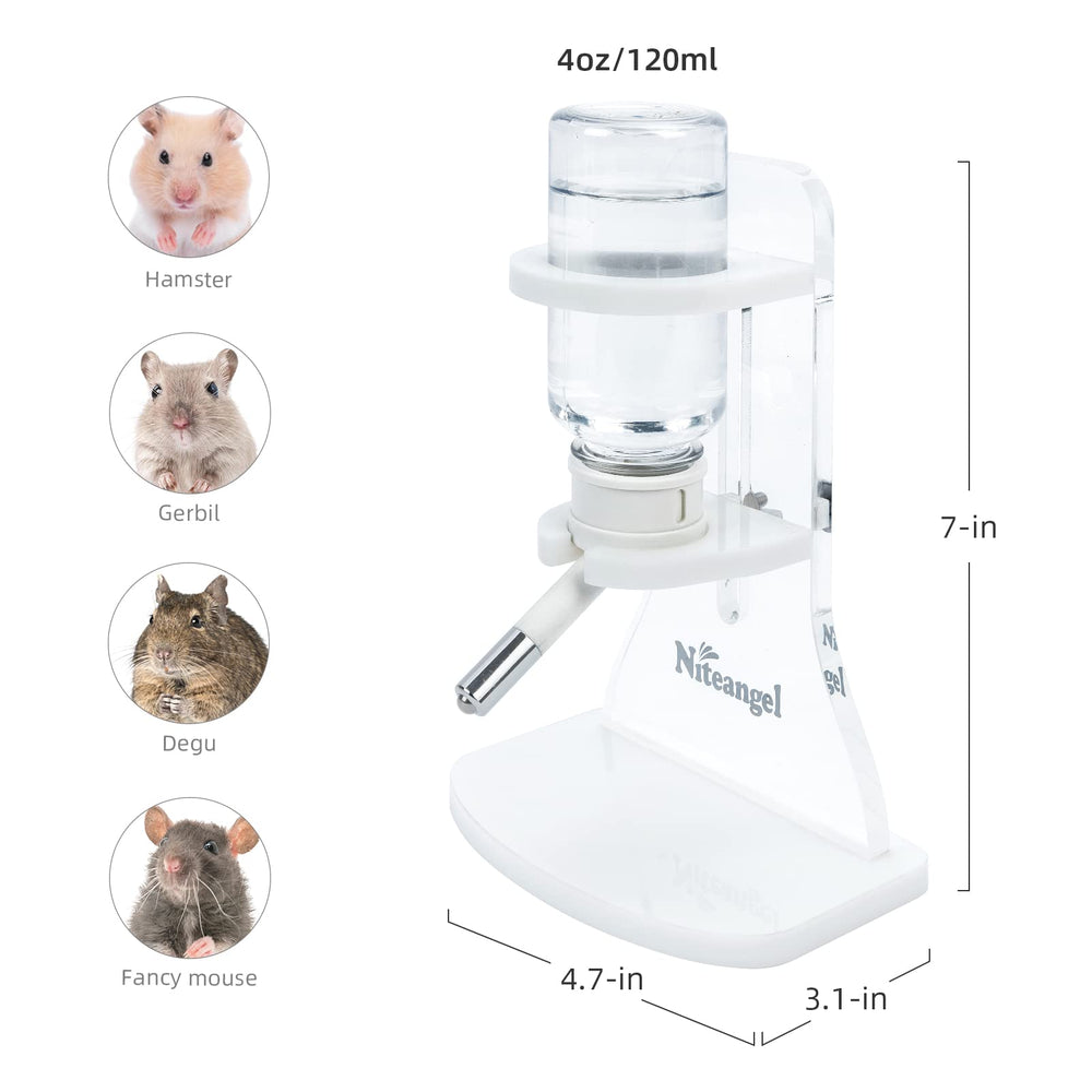 Niteangel soporte-botella-para-animales: base estable que previene movimientos y salpicaduras.