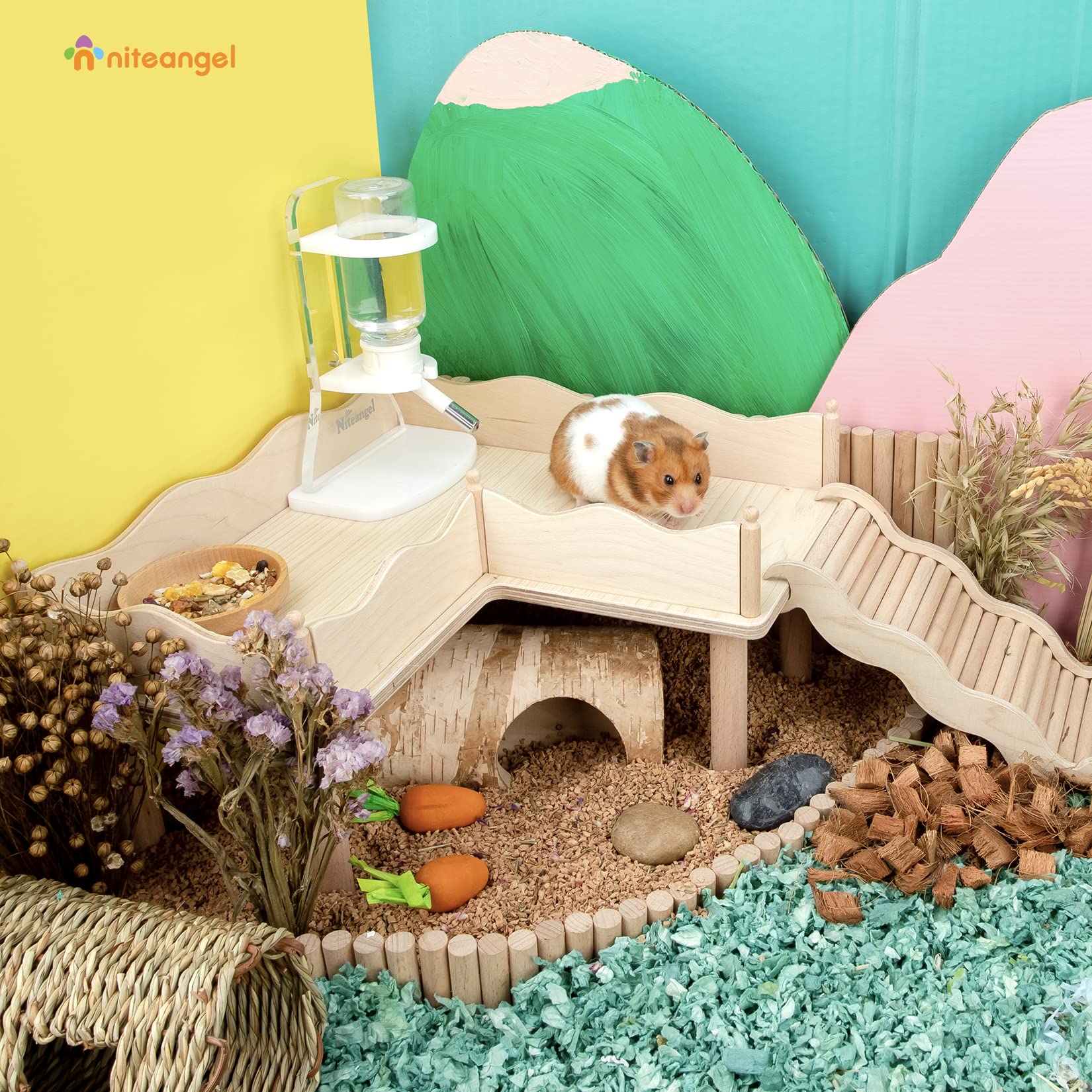 Superficie impermeable Niteangel, fácil de limpiar y mantener seco.