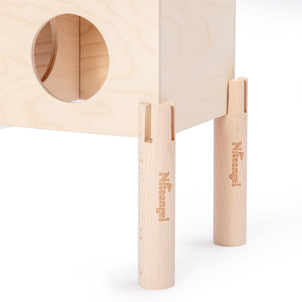 Madera de haya premium, lijada suave para uso seguro y cómodo.