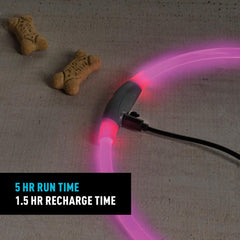 NiteHowl se recarga por USB-C y ofrece hasta 5 horas de uso.