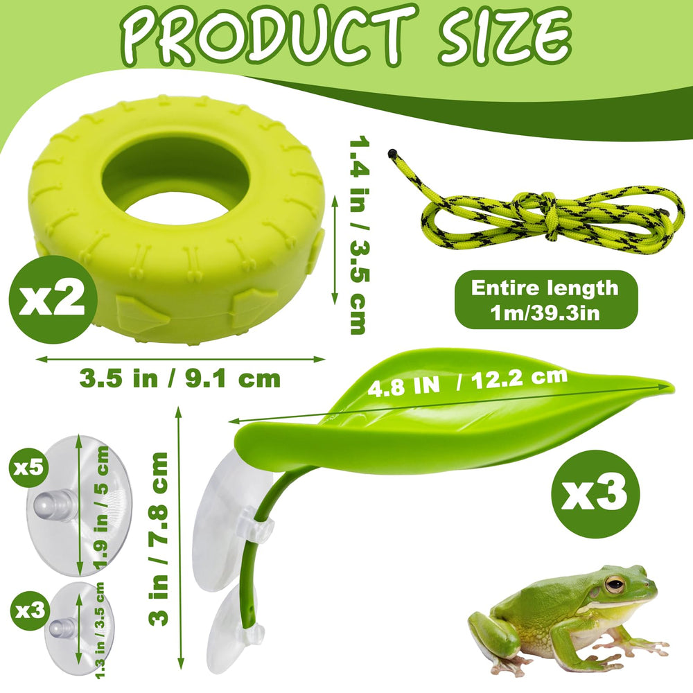 Columpio de neumático Niuohoy para terrario, entretenimiento vertical para reptiles pequeños.