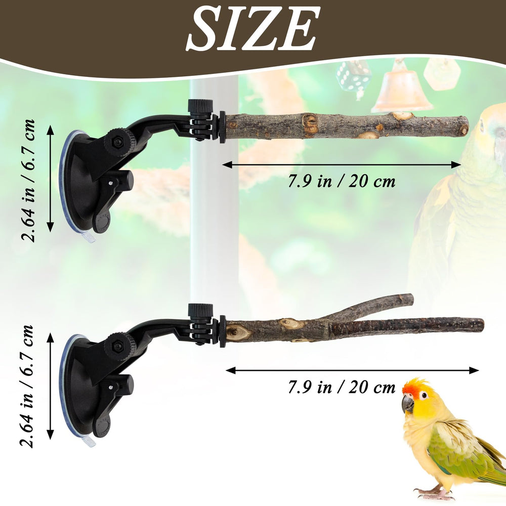 Niuohoy ramo natural: percha de madera para aves, cuidado del pico