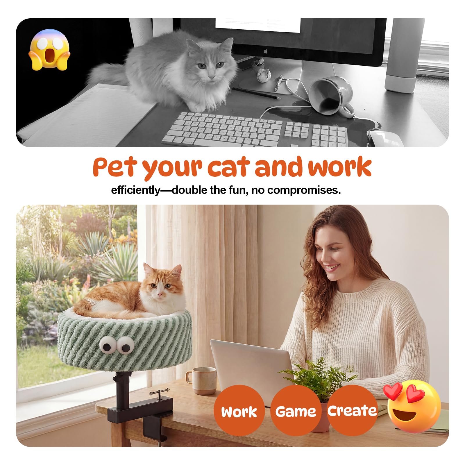 NIUZYRO cojín cama gato lavable para limpieza rápida