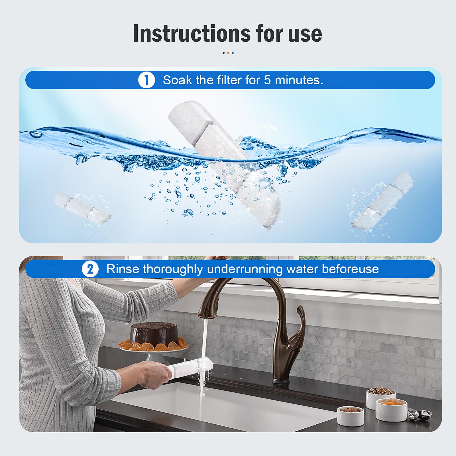 NIXOOT DownyPaws: resina de intercambio iónico suaviza agua para gatos