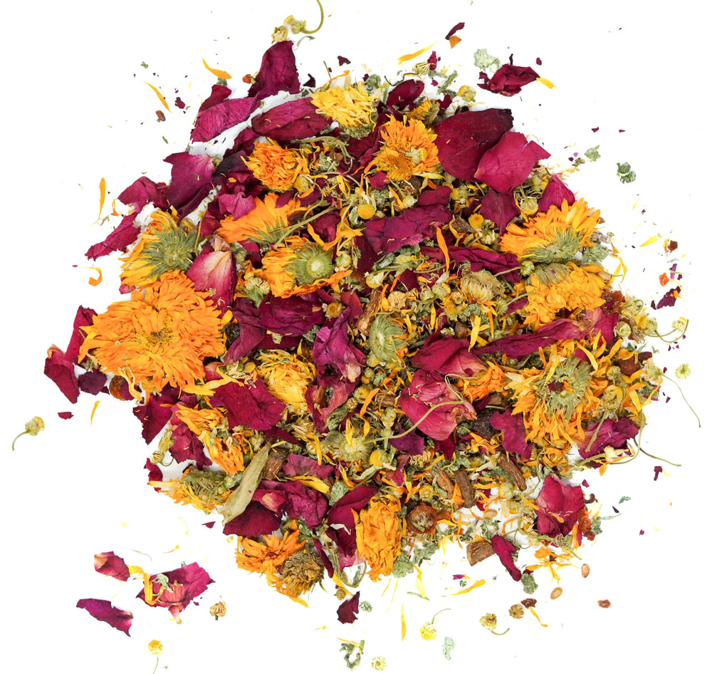 No Furries Delights Forage Mix empaque hermético conserva frescura y aromas herbales.