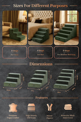 Noah & Paw escalera de 3-4-5 peldaños, ideal para distintos muebles.