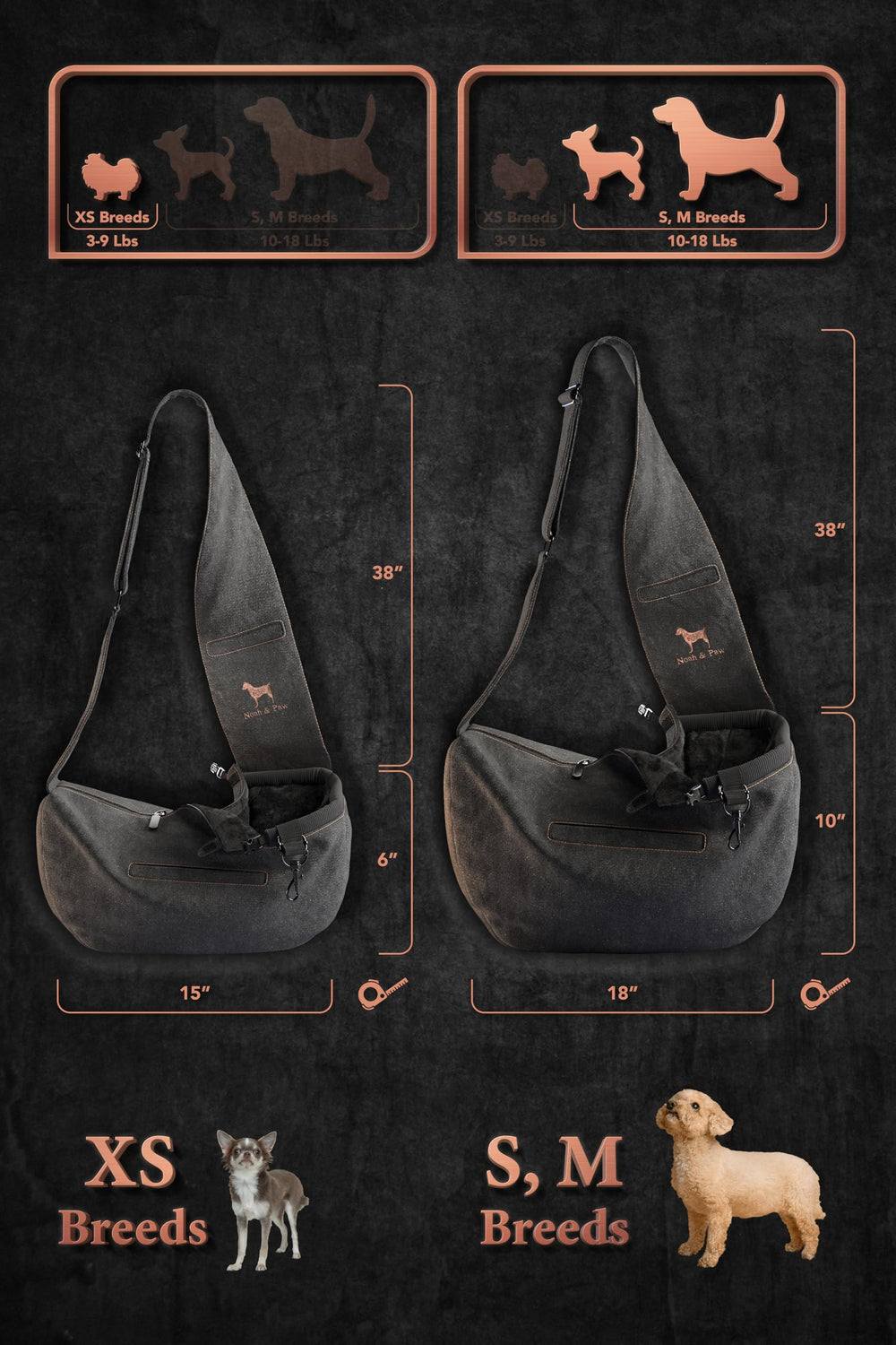 NOAH & PAW portador apto para mascotas de 5 a 18 libras