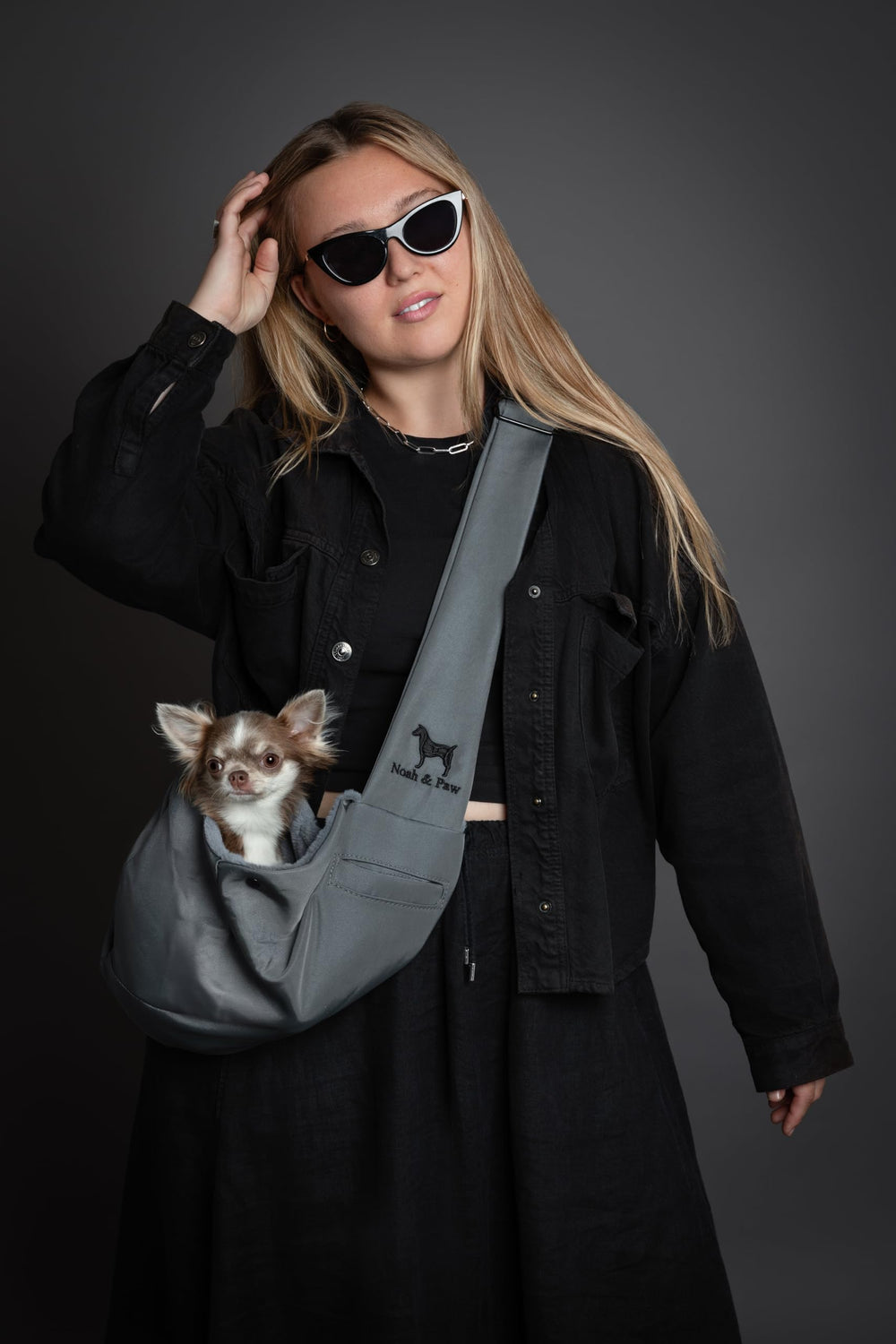 Noah & Paw Sling lavable a máquina para limpieza rápida