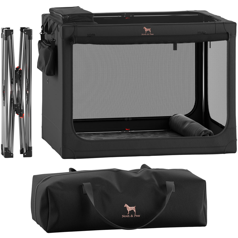 Jaula plegable Noah y Paw para perros, ideal para viaje