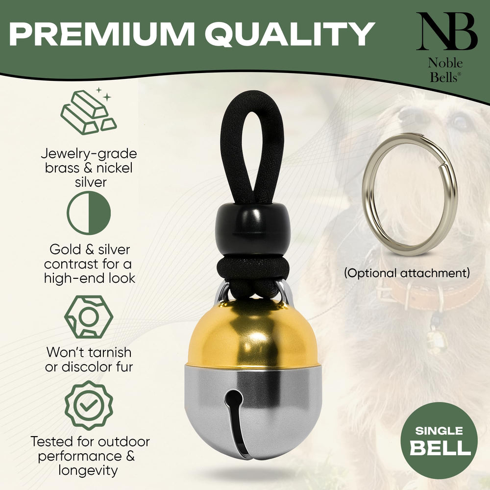 Noble Bells acabado bronce-plata-niquel, duradero para uso diario.