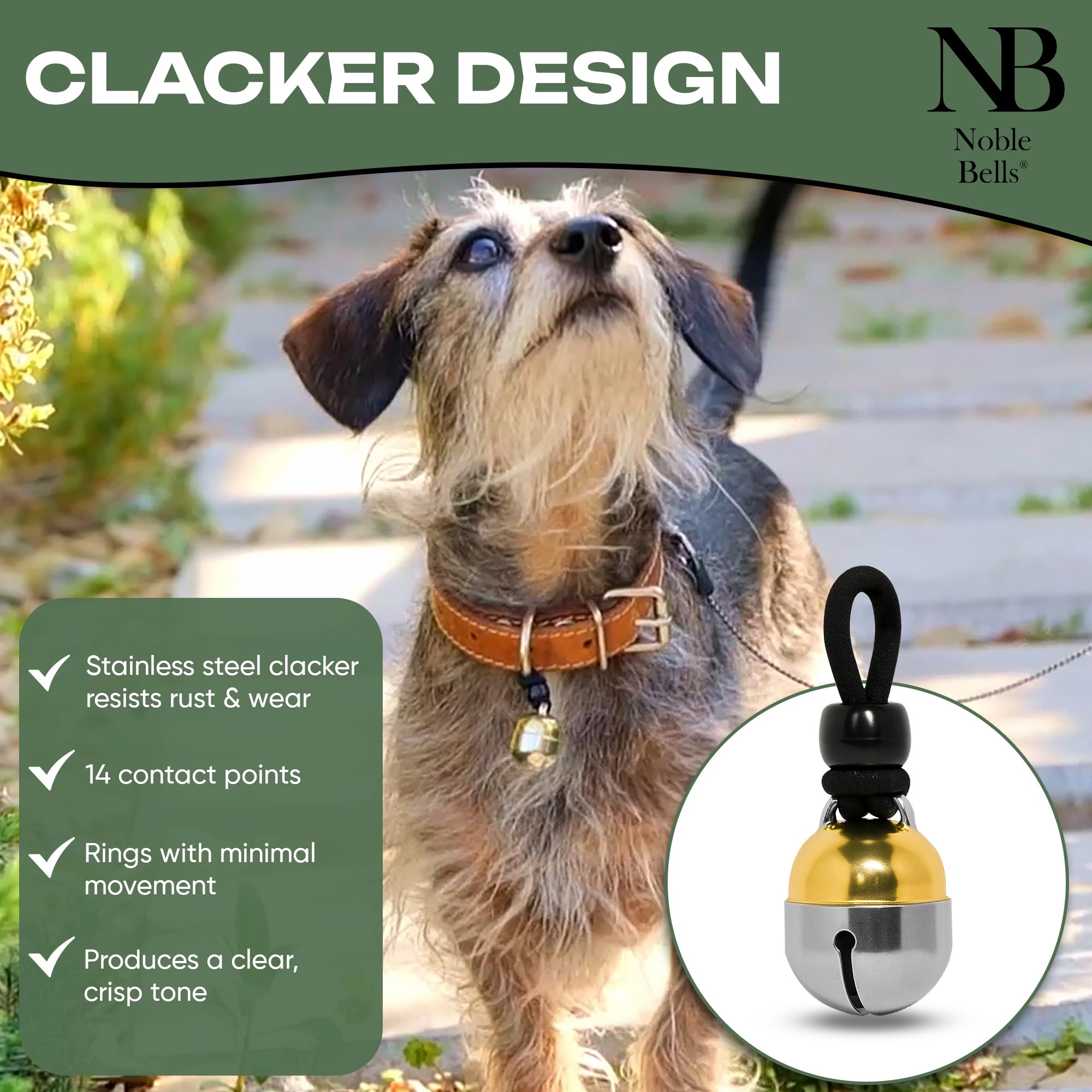 Noble Bells anillo para llavero opcional
