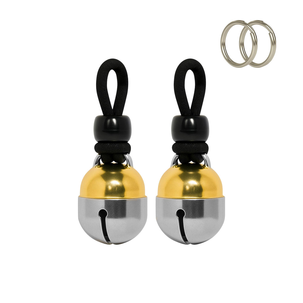 Noble Bells muestra primer plano de la campana de collar con mecanismo para detección.